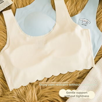 Nailono be siūlių liemenė su plonais formuojamais puodeliais, 3/4 puodelio dydis, fiksuoti petnešos, spandekso įdaila