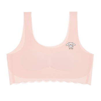 Nailono be siūlių liemenė su plonais formuojamais puodeliais, 3/4 puodelio dydis, fiksuoti petnešos, spandekso įdaila