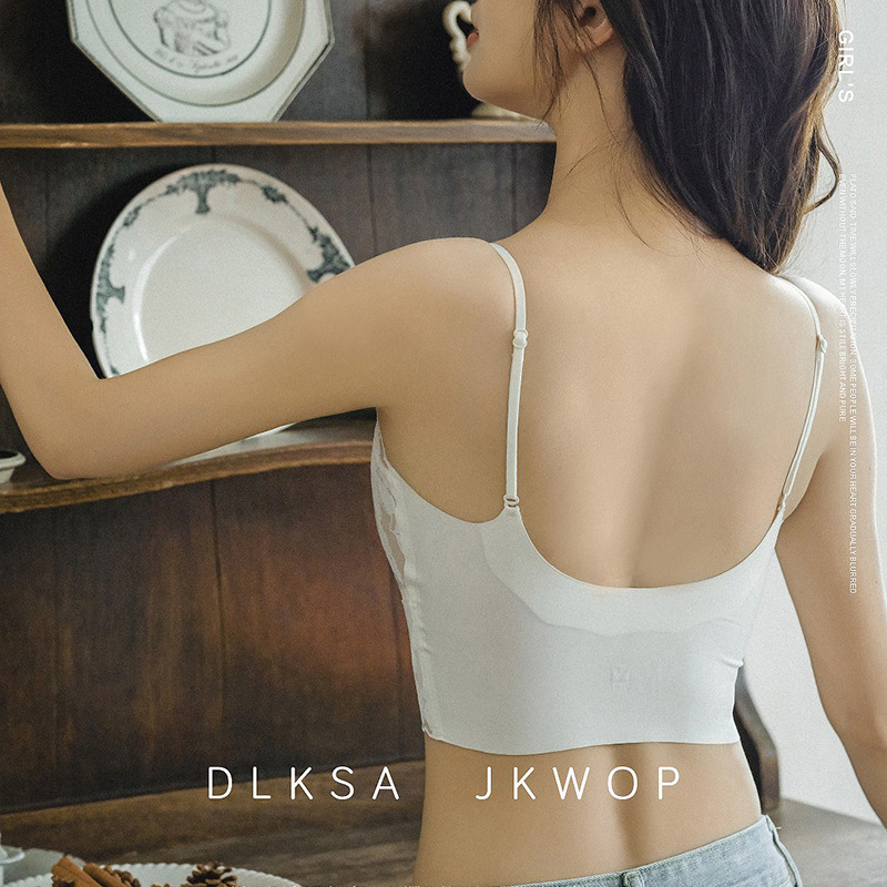 Mežģīņu bezvadu krūšturis ar 3/4 kausiem, plāns veidojošs kauss, noņemamās dubultās lencītes, vestes stils