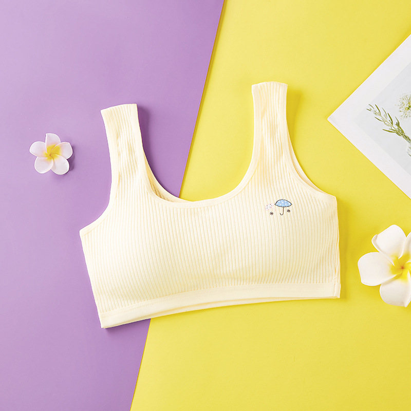 Tüdrukutele mõeldud rinnahoidja, 95% puuvill, kahe rihmaga, bränd Ahn Bear, sobiv keskkooli ealistele tüdrukutele (üle 8 aasta, üle 140 cm)