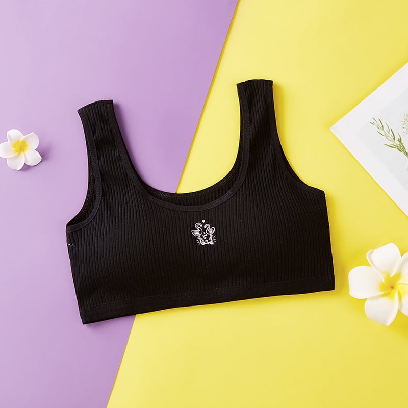 Tüdrukutele mõeldud rinnahoidja, 95% puuvill, kahe rihmaga, bränd Ahn Bear, sobiv keskkooli ealistele tüdrukutele (üle 8 aasta, üle 140 cm)