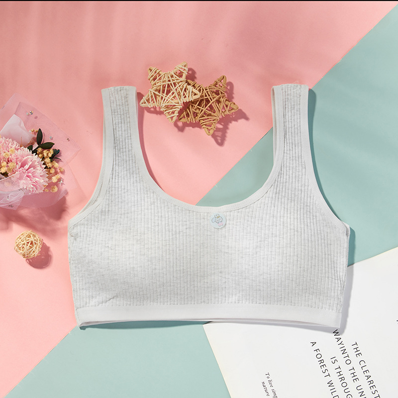 Tüdrukutele mõeldud rinnahoidja, 95% puuvill, kahe rihmaga, bränd Ahn Bear, sobiv keskkooli ealistele tüdrukutele (üle 8 aasta, üle 140 cm)