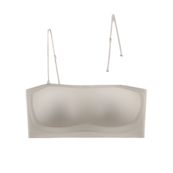 Be siūlų viengabės liemenėlės su 3/4 puodeliais, nailonas, nuimamos dvigubos petnešėlės, kvėpuojanti, skalbimas mašinoje