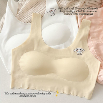 Be õmblusteta rinnahoidja tüdrukutele, 8+ aastat, 100% puuvill, bränd Qian Jincai, suvi 2025