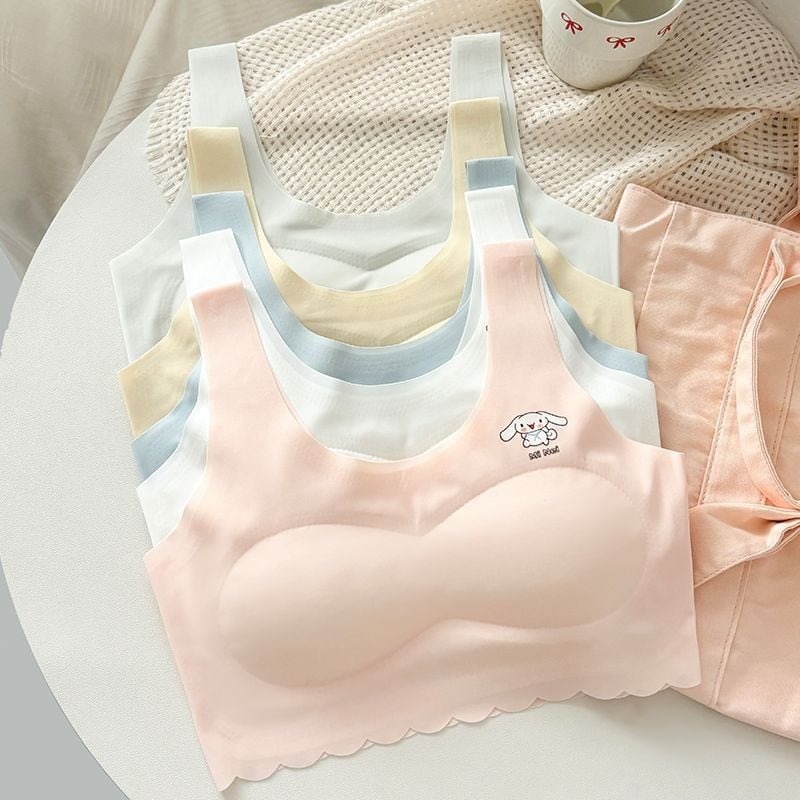 Be õmblusteta rinnahoidja tüdrukutele, 8+ aastat, 100% puuvill, bränd Qian Jincai, suvi 2025