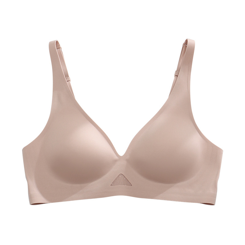 Безжичен латексов сутиен с дантела и латексни чаши, 3D мека опора, регулируеми презрамки, пълна чашка