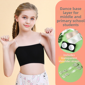 Tüdrukutele bez õla top aluspesu, Modal-kangas, pehme puudutus, 8+ aastat (pikkus 140 cm+), suvi 2023