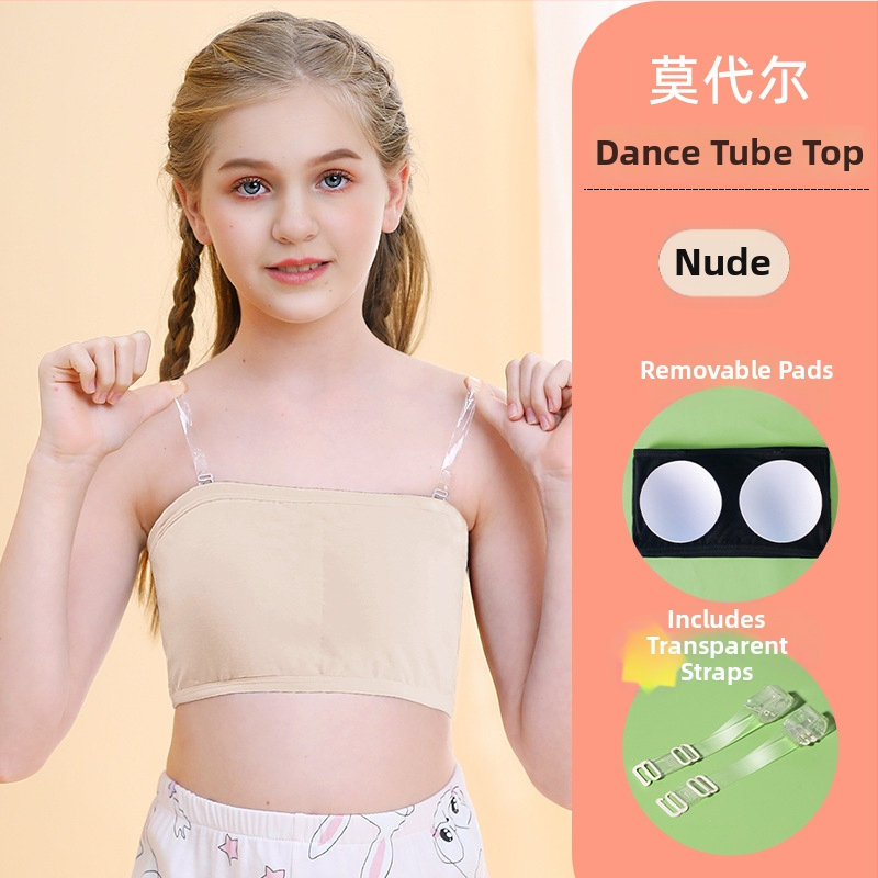 Tüdrukutele bez õla top aluspesu, Modal-kangas, pehme puudutus, 8+ aastat (pikkus 140 cm+), suvi 2023