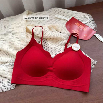 Sutien fără cusături, fără armături, cupă 3/4 cu cupă medie, material principal nylon, căptușeală din bumbac, stil vestă, respirabil