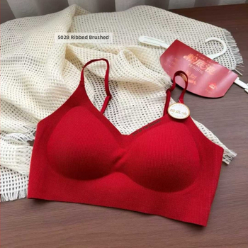 Sutien fără cusături, fără armături, cupă 3/4 cu cupă medie, material principal nylon, căptușeală din bumbac, stil vestă, respirabil