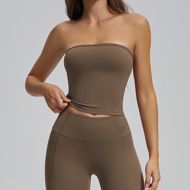 Σετ fitness yoga γυναικών χωρίς ραφές — τοπ χωρίς μανίκια με παντελόνι, νάιλον/σπαντέξ 78/22, κάτω μέρος: κολάν, φθινόπωρο 2025