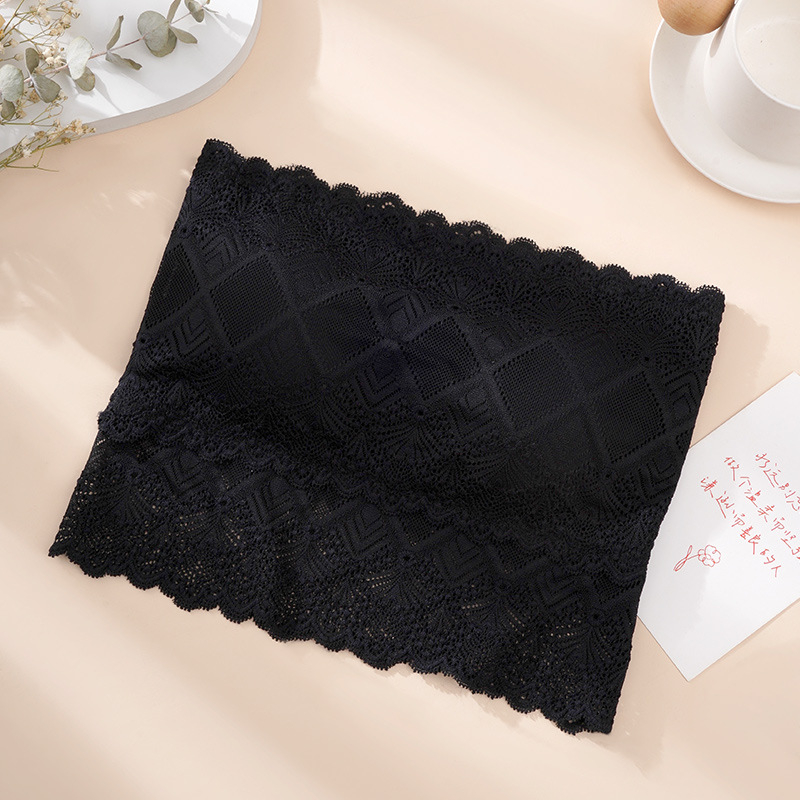 Dantelni bezrameni bralette, bijela, blag push-up i učinak glađenja leđa