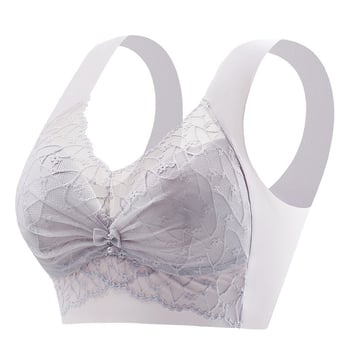 Winetai Grudnjak bez naramenja od čipke Ice Silk, Push-Up, oblikovani košarice od pamuka, prozračan