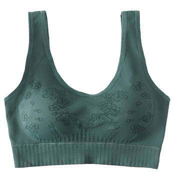 Pluszméretű vezeték nélküli melltartó U-alakú hátsóval, varrat nélküli, párnázott kosarakkal