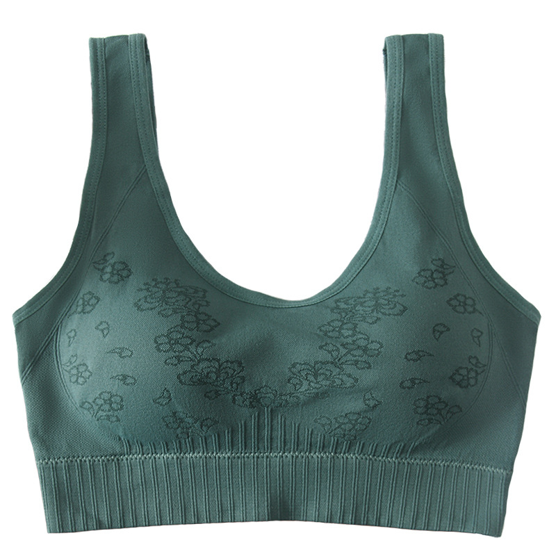 Pluszméretű vezeték nélküli melltartó U-alakú hátsóval, varrat nélküli, párnázott kosarakkal