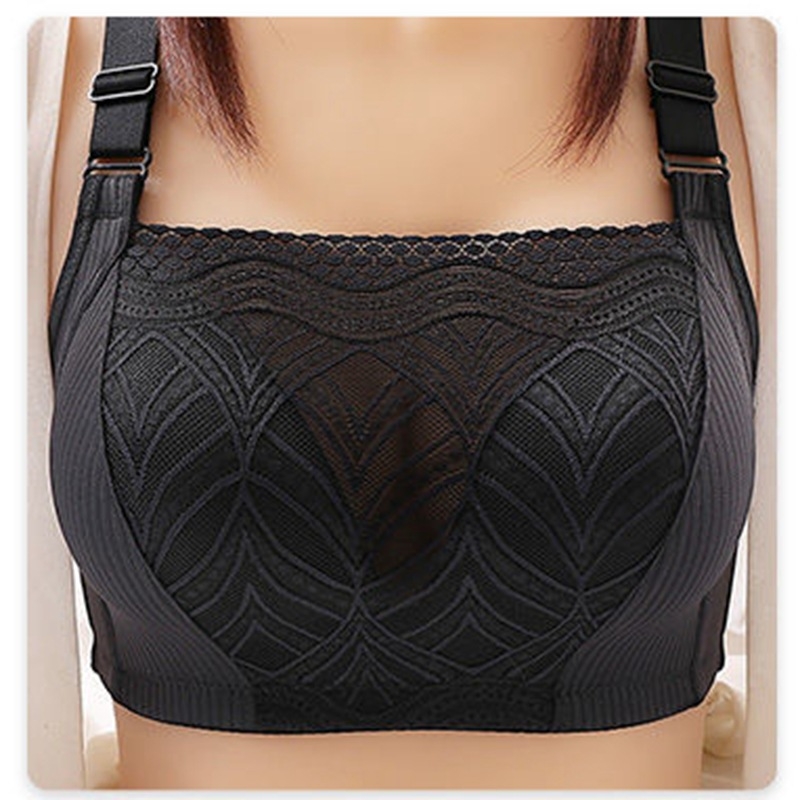 Be petnešėlių liemenėlė be vielos, nėriniai, push-up, 3/4 puodeliai, ploni formuoti putų puodeliai, kvėpuojanti medvilnės įdaila, fiksuoti dvigubi petnešos