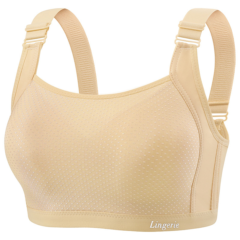 Vest stiliaus belaidė push-up liemenėlė, kvėpuojantis nailonas, pilnas puodelis, plonas formuojamas puodelis, be siūlių