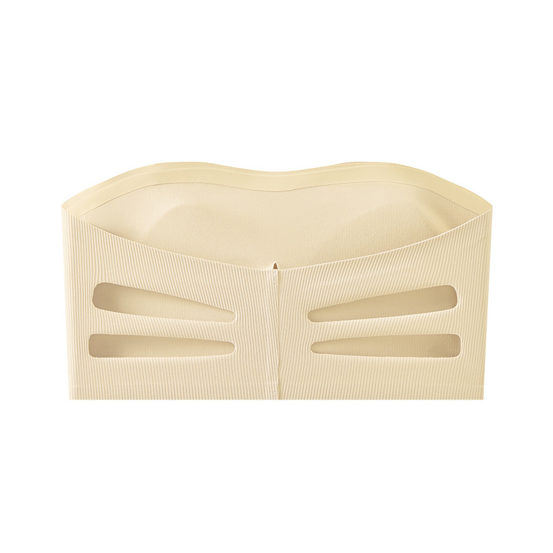 Váll nélküli Ice Silk csőtop, Nylon fő anyag, varrás nélküli, hát kivágott dizájn, teljes kosár