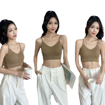 Wrap típusú melltartó nylon 70–80%, szorítás, légáteresztő, felső támasz, 3/4-es kosár, kosárforma: felső vékony / alsó vastag