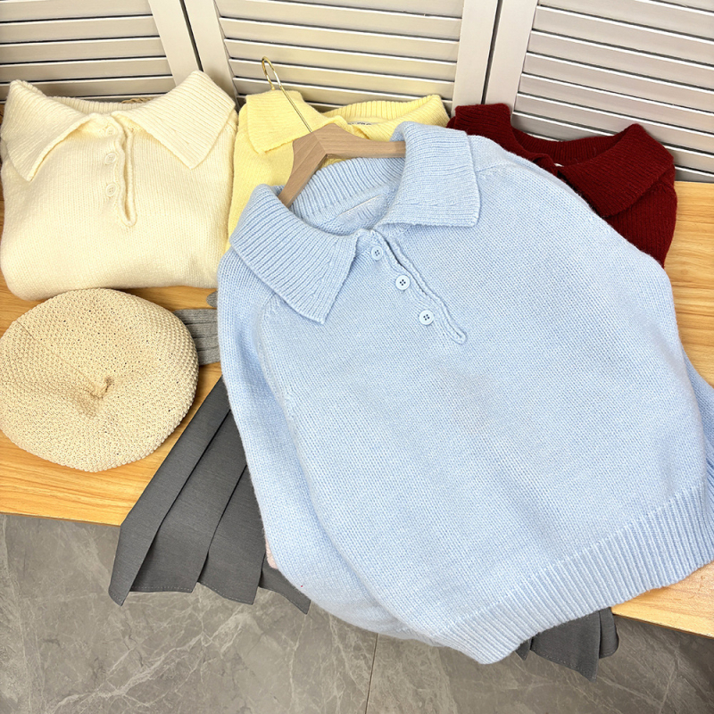 Pulover polo pentru femei, acril și cașmir artificial, croială lejeră, mâneci lungi, iarnă 2025