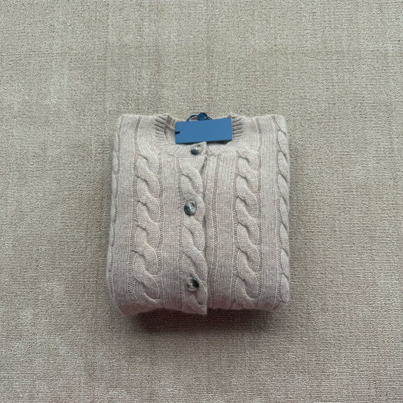 Cardigan s RL logom i izvezom konja – jesensko-zimska klasika, 80% vuna, 20% kašmira, uvijeni pleteni uzorak, ženski top