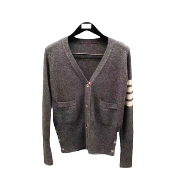 Kasmirski kardigan s V-izrezom za muškarce i žene, unisex, uski kroj, elegantan