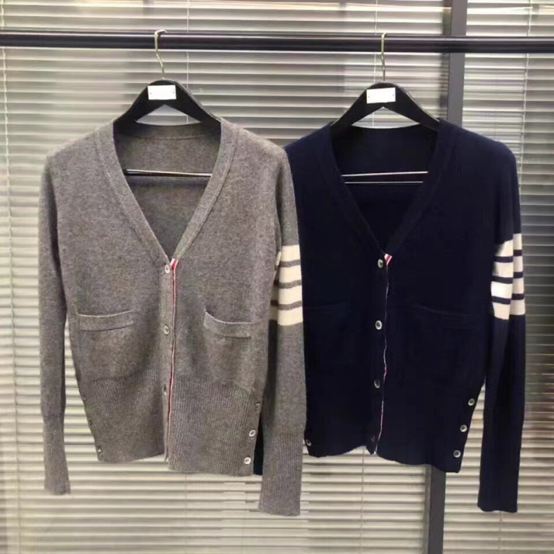 Kasmirski kardigan s V-izrezom za muškarce i žene, unisex, uski kroj, elegantan