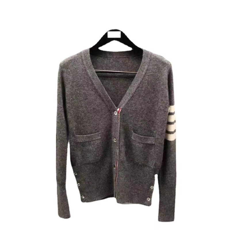 Kasmirski kardigan s V-izrezom za muškarce i žene, unisex, uski kroj, elegantan