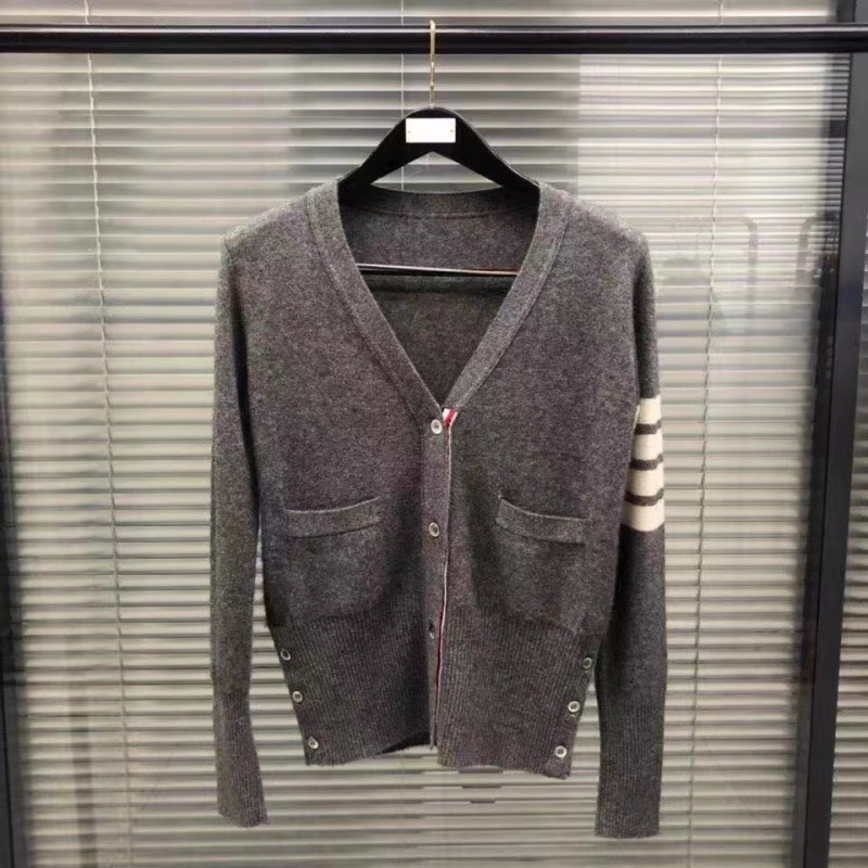Kasmirski kardigan s V-izrezom za muškarce i žene, unisex, uski kroj, elegantan