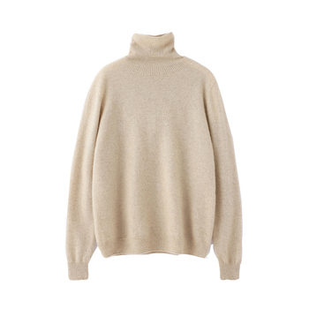 Пуловер с качулка от кашмир и вълна, свободна кройка, средно дълъг, дебел, смес от кашмир 30–50% и вълна 50–70%