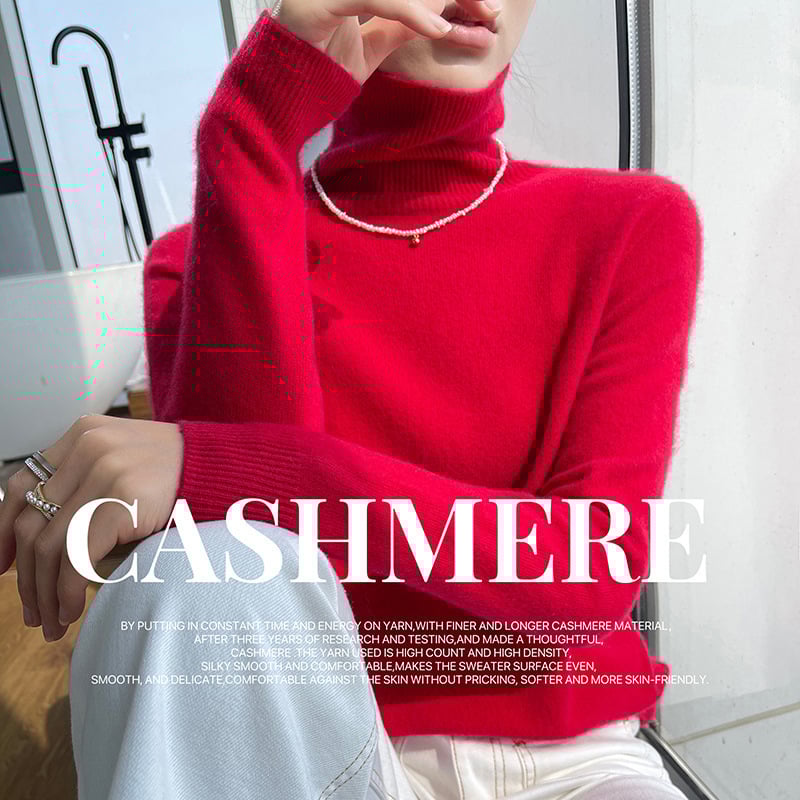 Пуловер с качулка от кашмир и вълна, свободна кройка, средно дълъг, дебел, смес от кашмир 30–50% и вълна 50–70%