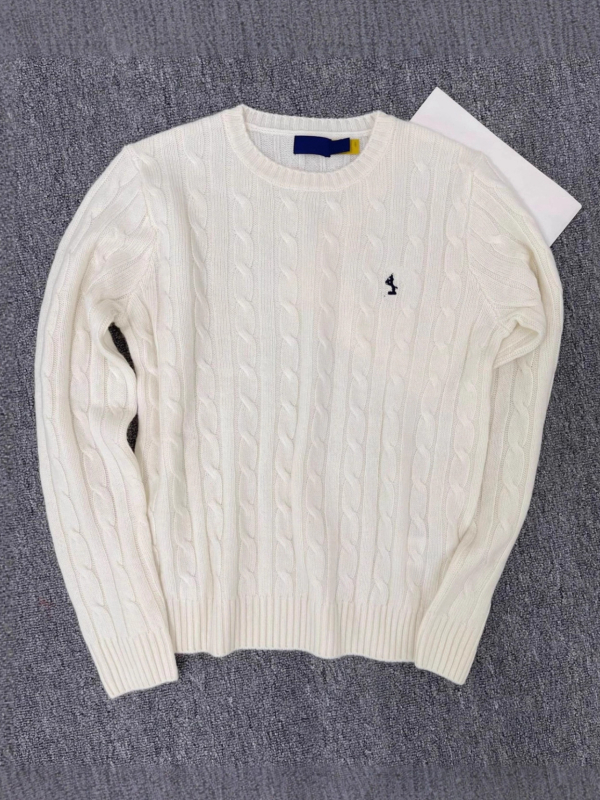 Pulover damă din lână-cashmire cu broderie, guler rotund, croială slim, mâneci lungi, tricot torsionat, iarnă 2025