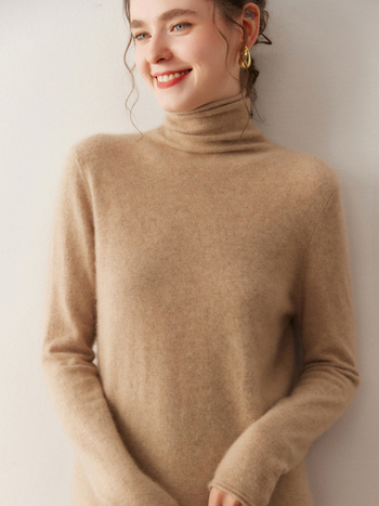 Lukasa pulover tricotat cu glugă din cașmir-amestec, croială lejeră, mâneci lungi