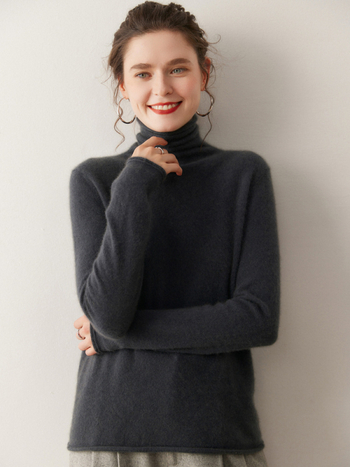 Lukasa pulover tricotat cu glugă din cașmir-amestec, croială lejeră, mâneci lungi