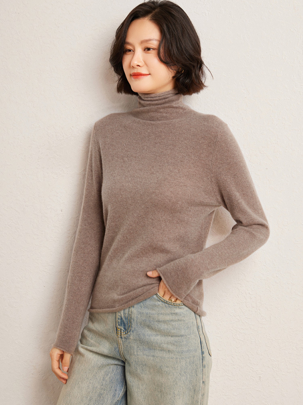 Lukasa pulover tricotat cu glugă din cașmir-amestec, croială lejeră, mâneci lungi