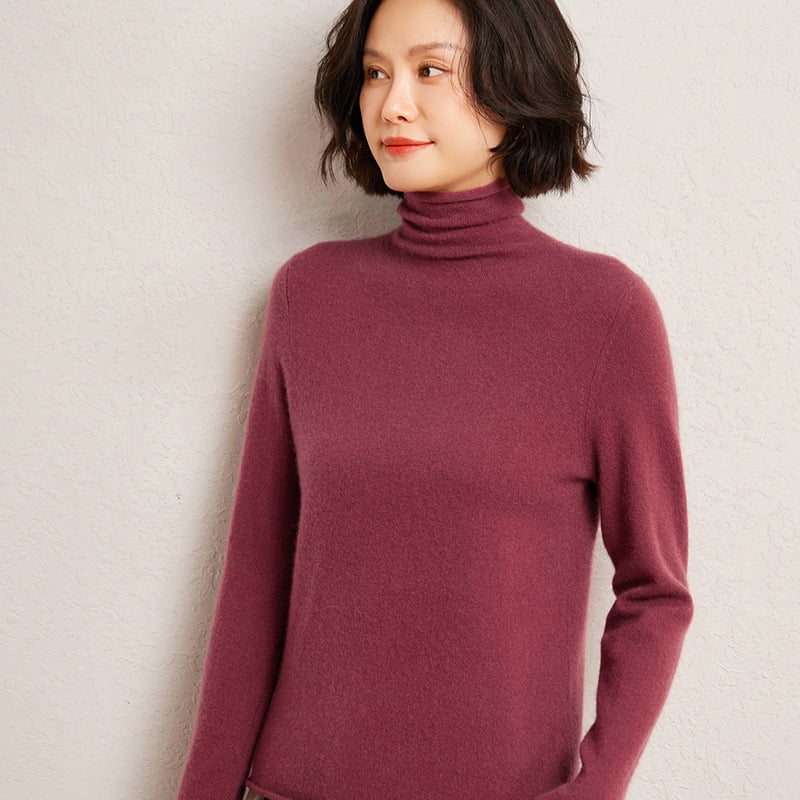 Lukasa pulover tricotat cu glugă din cașmir-amestec, croială lejeră, mâneci lungi