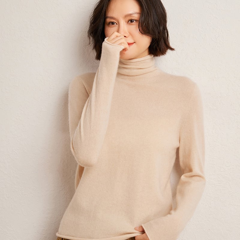 Lukasa pulover tricotat cu glugă din cașmir-amestec, croială lejeră, mâneci lungi