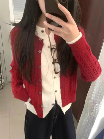 Hengbintai kardigán kasmírkeverék kötött, álló gallérral, cipzárral, bő szabású