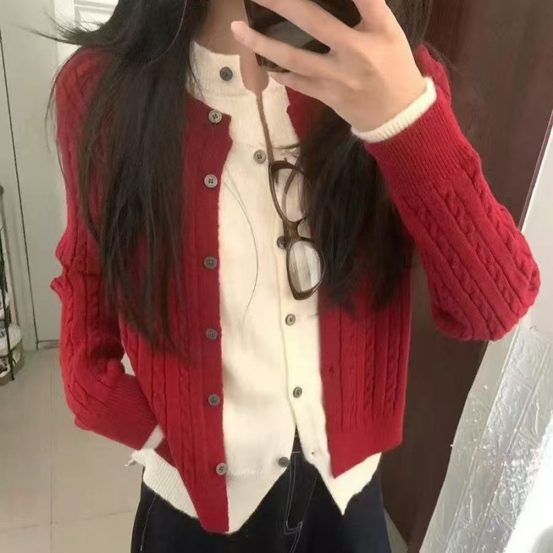 Hengbintai kardigán kasmírkeverék kötött, álló gallérral, cipzárral, bő szabású