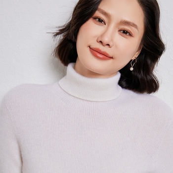 Pulover din lână pentru femei, 95% lână, Slim Fit, mâneci lungi, toamnă–iarna 2024