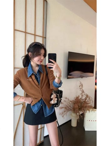 Morishiro ženski kardigan od umjetne vunje za jesen/zimu, mekan i svestran, opušten kroj, dugi rukavi, casual stil