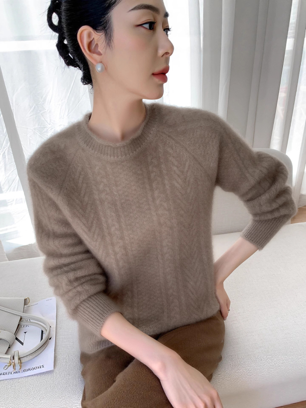 Zimski vuneni pulover s roliranim ovratnikom, širok kroj, korejski stil, udoban za slojevito oblačenje