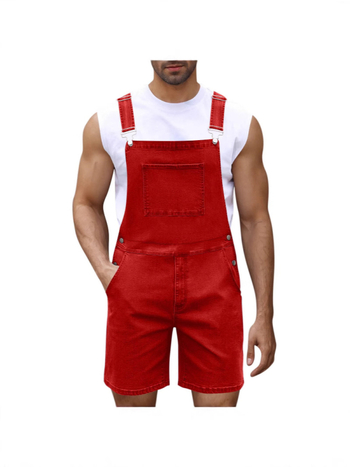 Férfi farmer rövidnadrág, egyenes szabás, középmagas derekú, cipzár, pamut denim