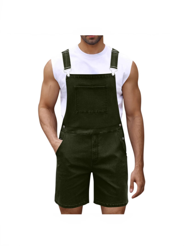 Férfi farmer rövidnadrág, egyenes szabás, középmagas derekú, cipzár, pamut denim