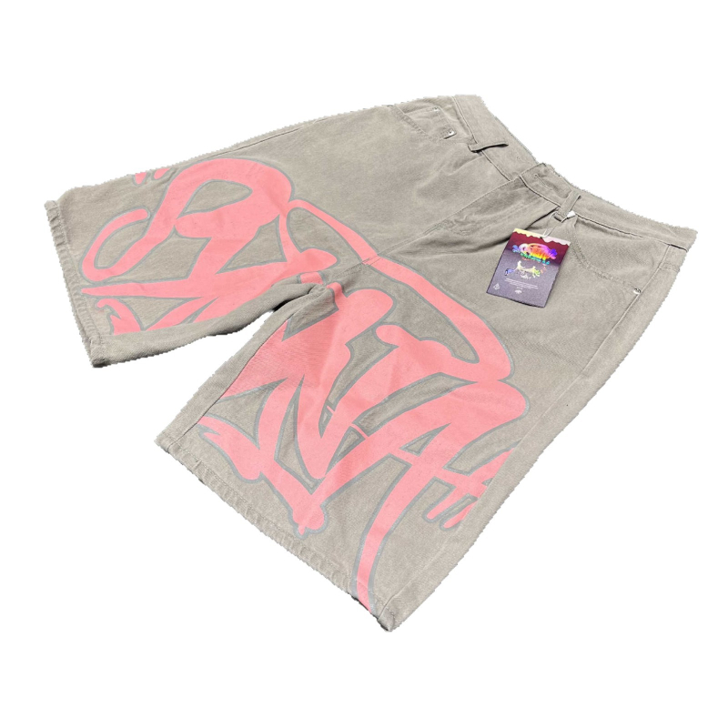 Ανδρικά τζιν σορτς, στυλ χιπ-χοπ, καουμποϊκό τζιν, ευθεία κοπή, μικροελαστικότητα, Καλοκαίρι 2025