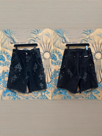 Дънкови къси панталони с прав силует, хип-хоп стил, 100% памук, средна талия, копче за закопчаване