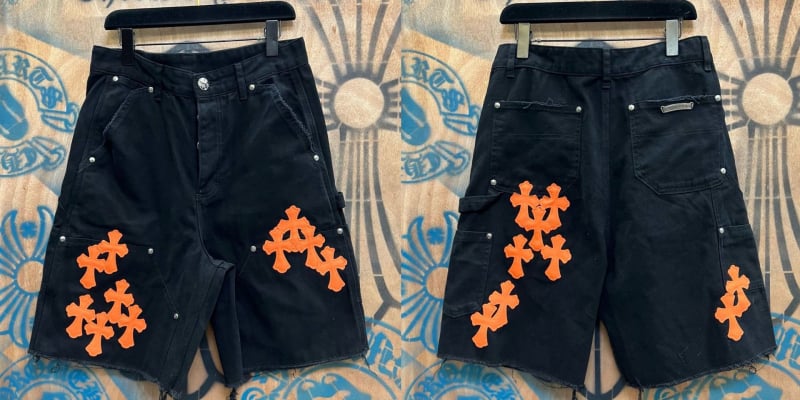 Дънкови къси панталони с прав силует, хип-хоп стил, 100% памук, средна талия, копче за закопчаване