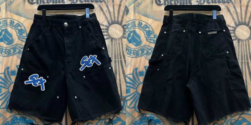 Дънкови къси панталони с прав силует, хип-хоп стил, 100% памук, средна талия, копче за закопчаване