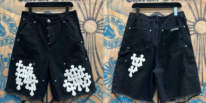 Дънкови къси панталони с прав силует, хип-хоп стил, 100% памук, средна талия, копче за закопчаване