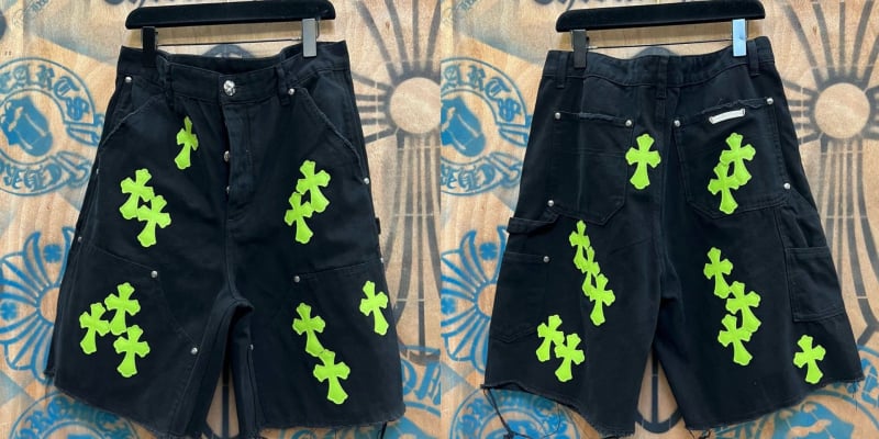 Дънкови къси панталони с прав силует, хип-хоп стил, 100% памук, средна талия, копче за закопчаване